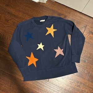 Mile(s) by Madewell Navy Star sweatshirt size small